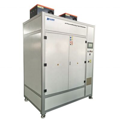 यूवी प्रीकंडीशनिंग परीक्षण कक्ष सौर पैनल पराबैंगनी क्षति संवेदनशीलता परीक्षण उपकरण मशीन यूवी पूर्व उपचार परीक्षक